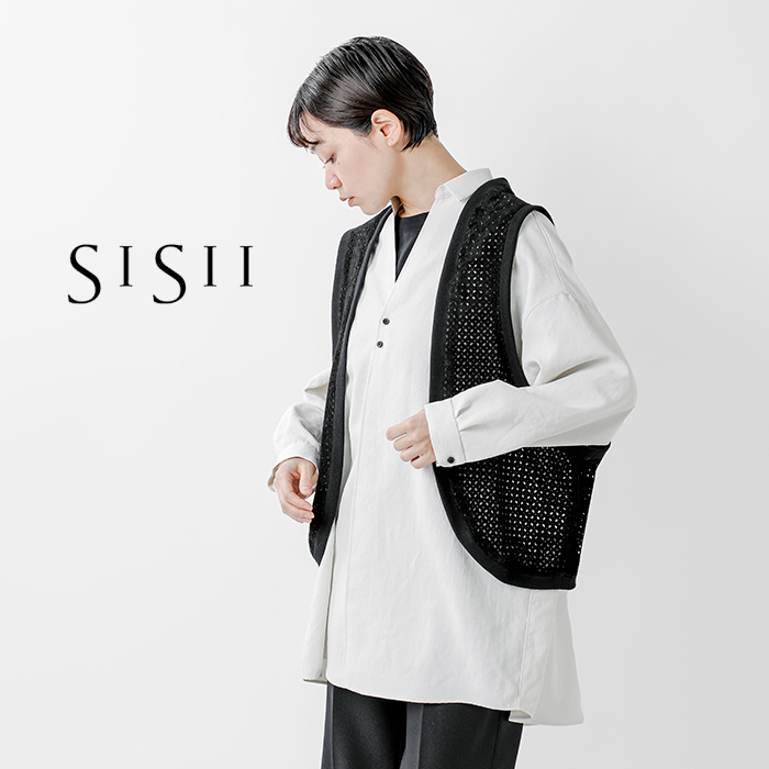 クーポン対象】Sisii シシ スエード パンチング ジレ “Punching gilet