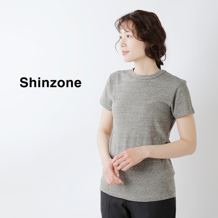 shinzoneコットンクルーネックTシャツ“CREWNECKT-SHIRTS”14smscu22