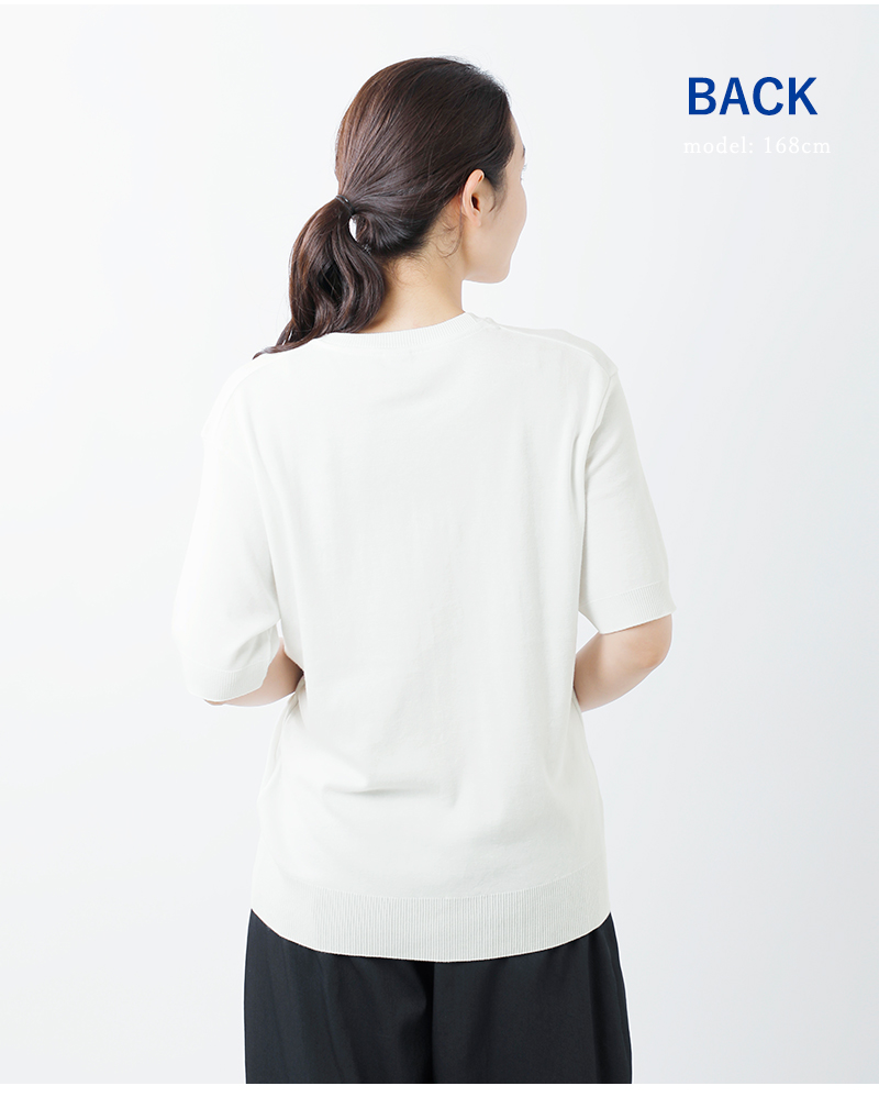 GICIPI(ジチピ)コットンクルーネックリラックスフィットニットソーTシャツ“ARAGOSTA”2309p