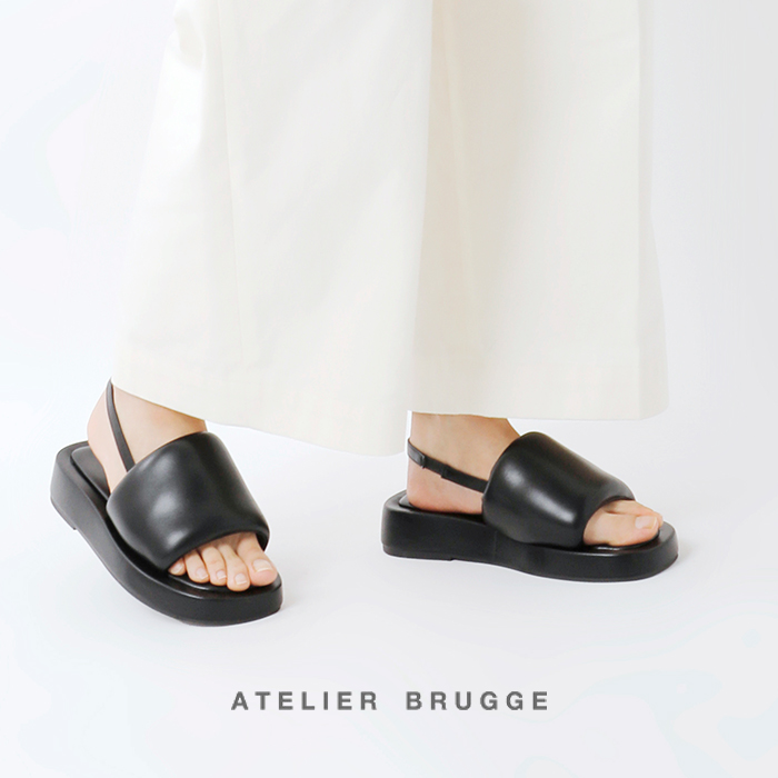 【☆】【2023ss新作】atelier brugge アトリエブルージュ , バルキー バックストラップ サンダル 23ism-30-yo レディース【サイズ交換初回無料】