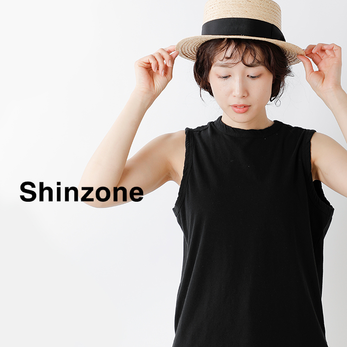 Shinzone(シンゾーン)ハイツイストコットンスリーブレスプルオーバー“H.T.COTTONSLEEVELESS”23mmscu02
