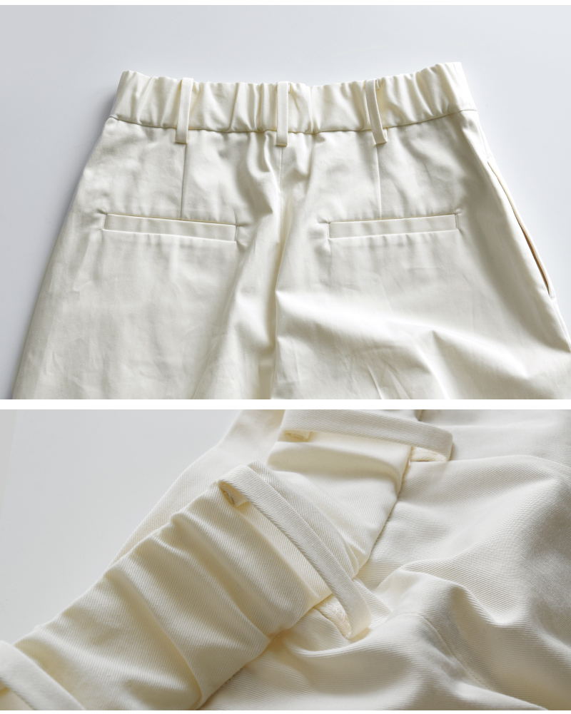 ASTRAET(アストラット)コットンギャバ2タックワイドパンツ5414-202-0371