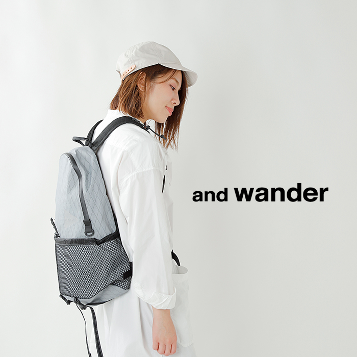 【2023ss新作】and wander アンドワンダー , X-Pac 20L デイパック 574-3975090-tr レディース