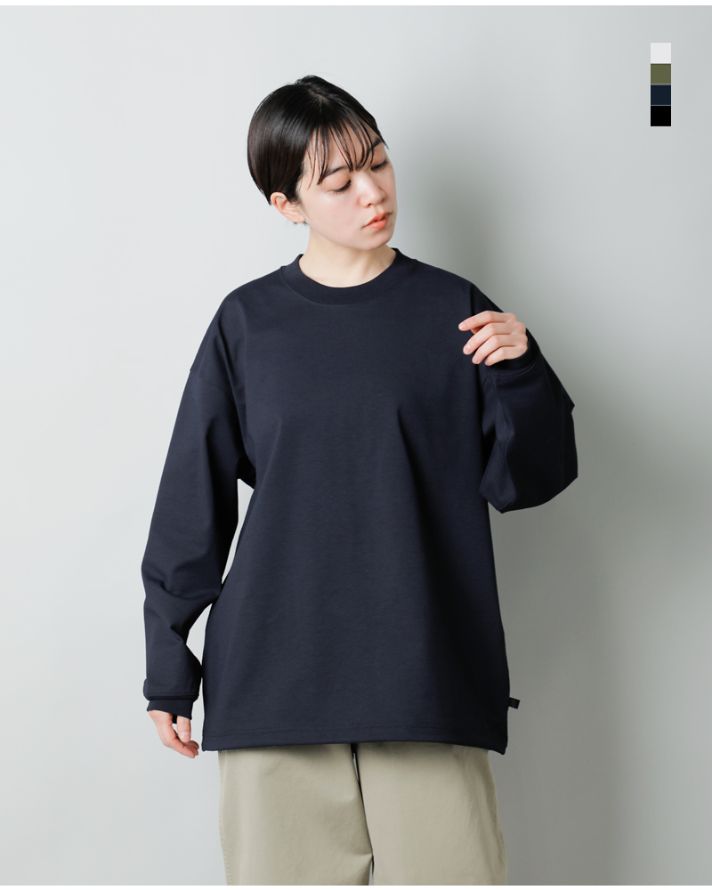 【2023ss新作】DAIWA PIER39 ダイワピア39 , テック フレックス ジャージー クルーネック 長袖 Tシャツ “W’s TECH  FLEX JERSEY CREW” be-35023l-fn レディース