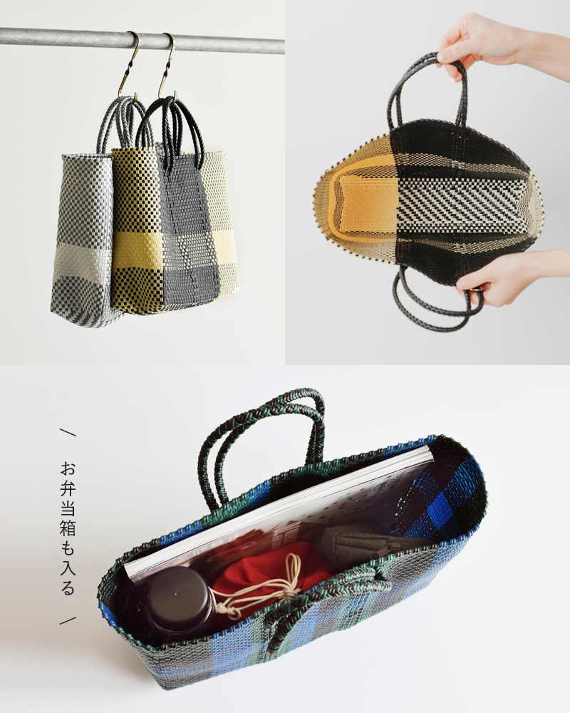Letra(レトラ)ショートメルカドバッグSHORT“CROSSLINE/3COLORSCHECK”cross-line-short