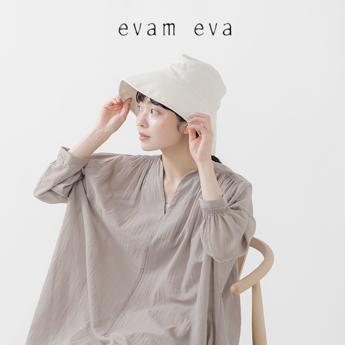 evam eva リネンキャップ evam eva linen cap - SUSCON + RUSTIC HOUSE ONLINESTORE