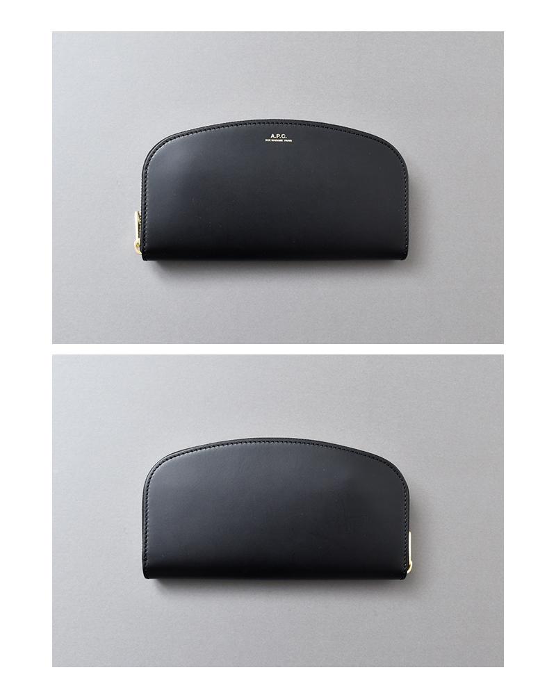 A.P.C.(ア－・ペ－・セ－)スムースレザーウォレット“DEMI-LUNE” f63218