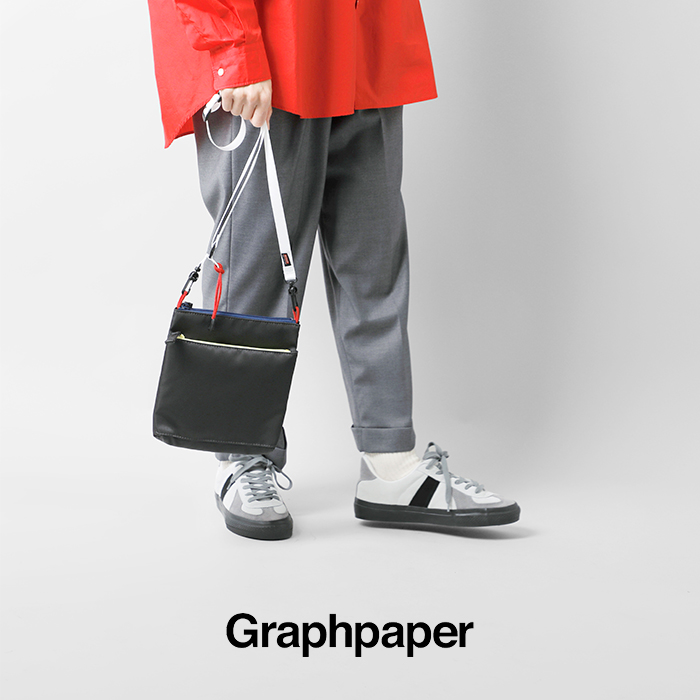 graphpaper グラフペーパー ナイロンツイル サコッシュ スモール gu231 