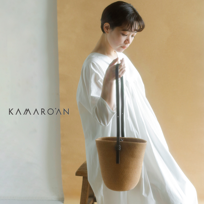 Kamaroan(カマロアン)レザーハンドルバケツ型バケットカゴバッグ“KorengBucketBag”koreng-bucket-bag