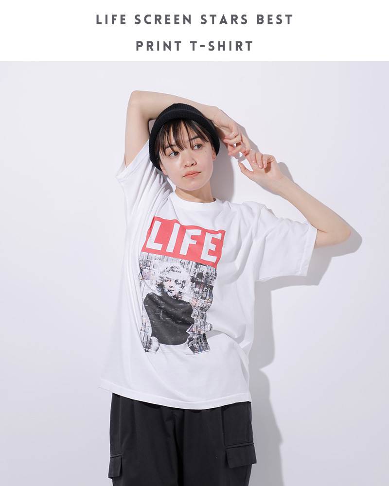 screenstars5.6oz天竺コーマ丸胴プリントTシャツ“LIFE×SCREENSTARSBEST”life-tshirt