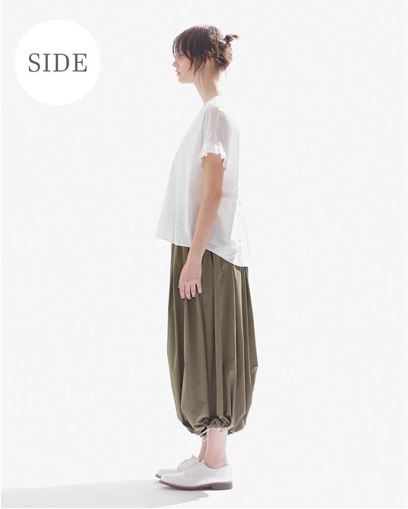 kelen(ケレン)ストレッチクロス ギャザー キュロット パンツ “RIAM” lkl23hpt2006