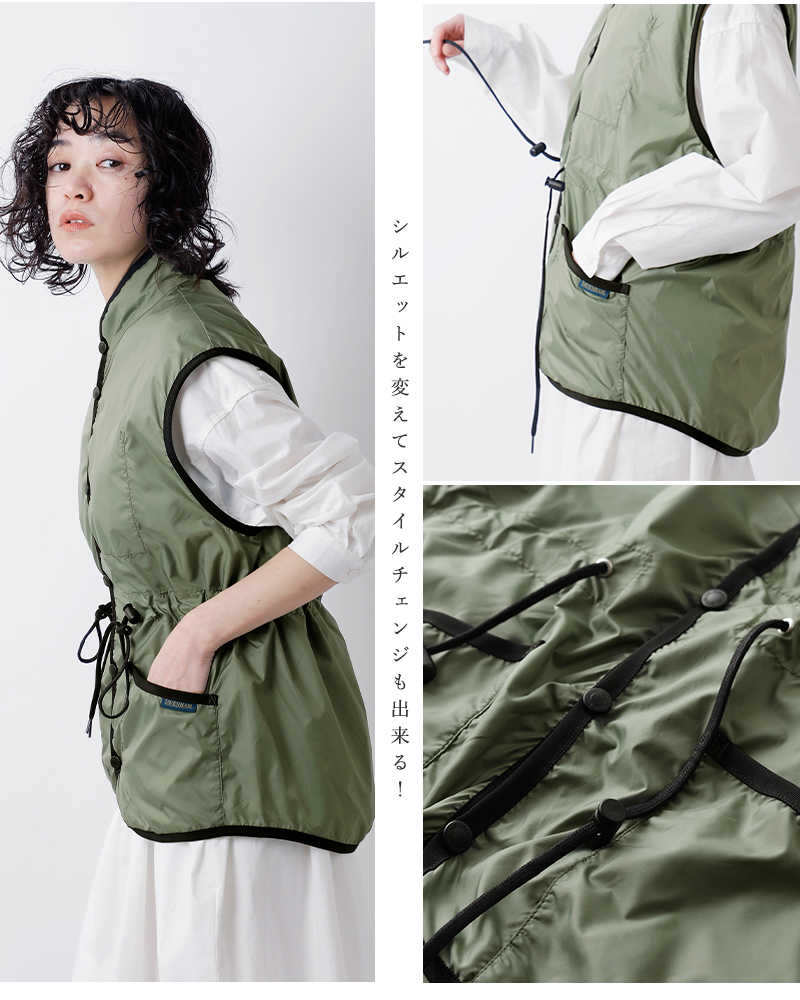 LAVENHAM(ラベンハム)ラブンスター パッカブル ウエストギャザー ジレ “LAVENSTER PACKABLE GATHERED WAIST MICKFIELD WOMENS” lv5127