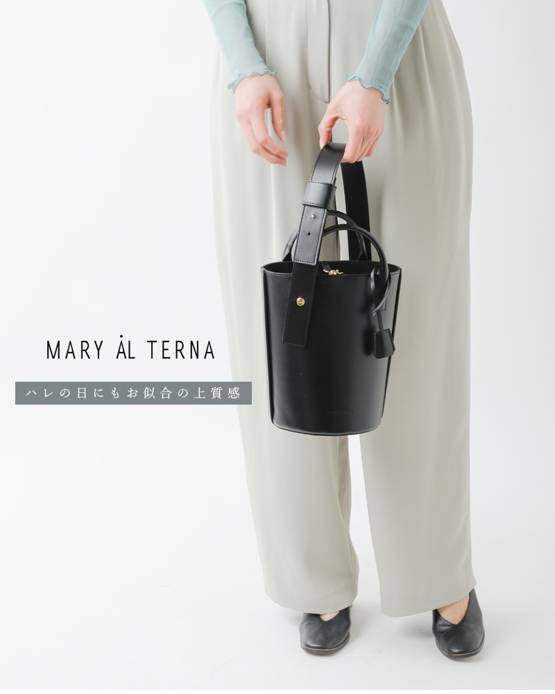 MARY AL TERNA(メアリオルターナ)カウレザー2wayトートバッグ“BOW”ma3101bg-05