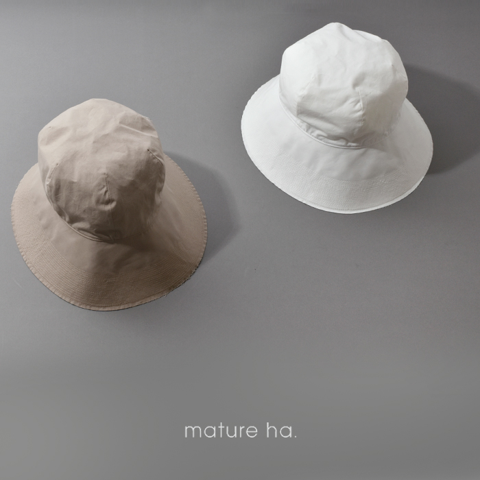 mature ha.(マチュアーハ)オーガニックコットン ステッチ ハット “stitch hat” mas23-12