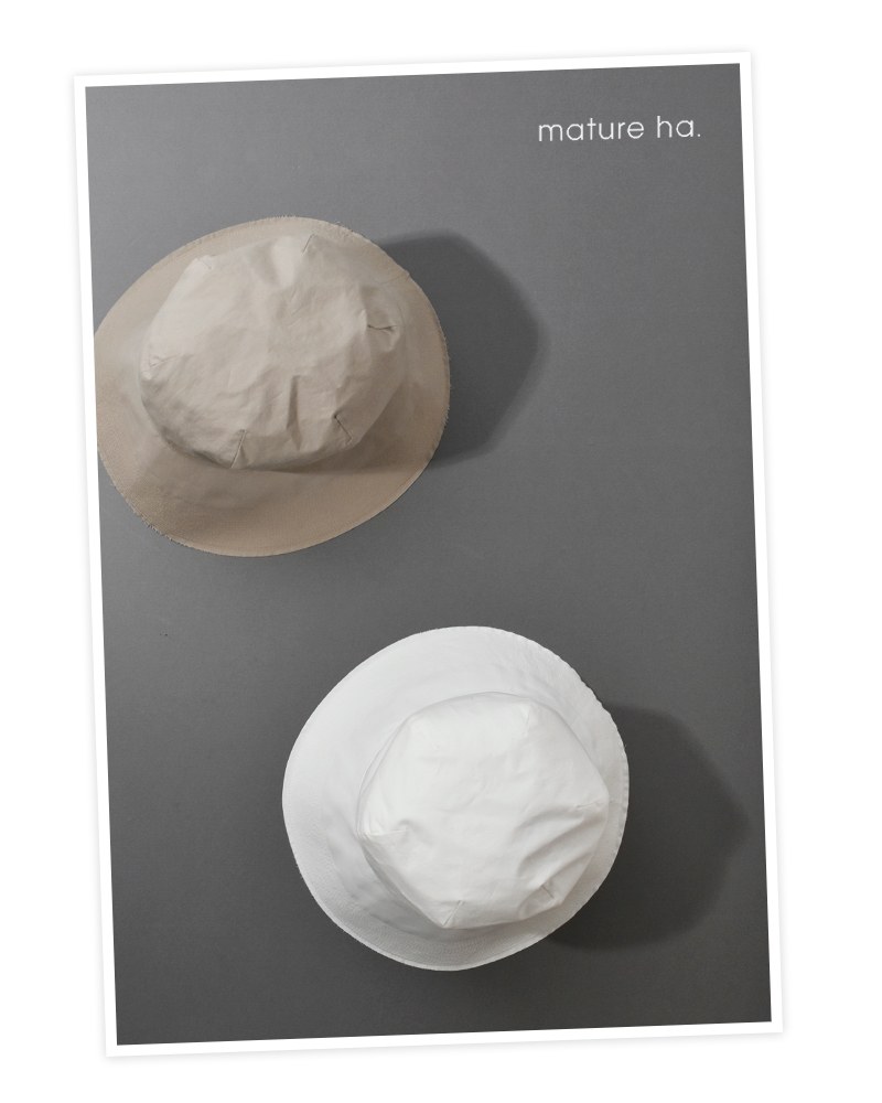 mature ha.(マチュアーハ)オーガニックコットン ステッチ ハット “stitch hat” mas23-12