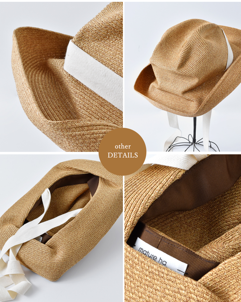 未使用】mature ha. BOXED HAT garden ribbon-