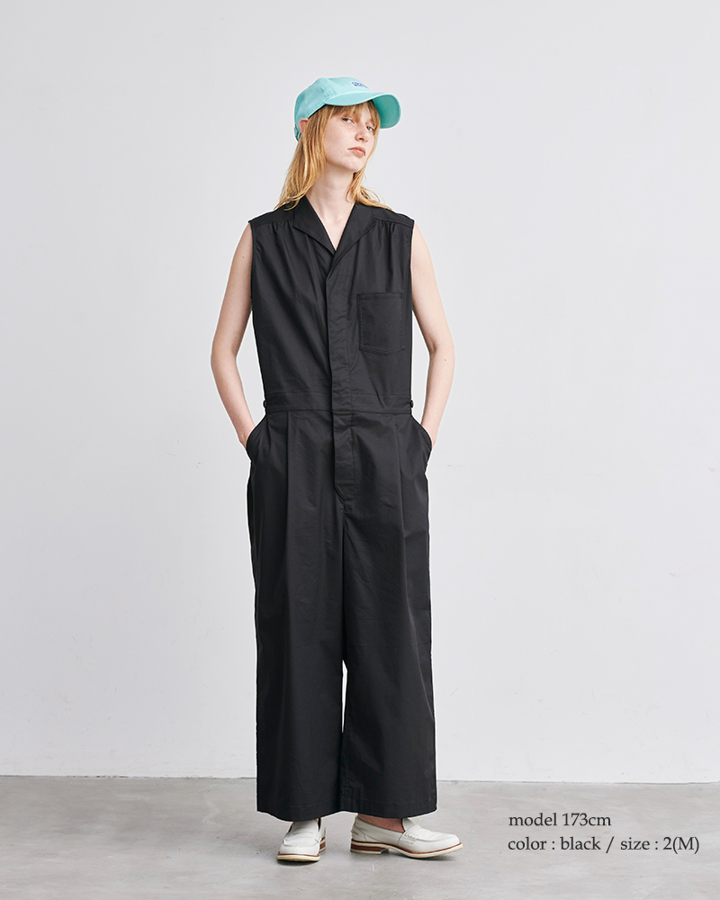 kha:ki(カーキ)ミリタリーギャザーオールインワン“MILITARYJUMPSUITS”mil23hpt3172