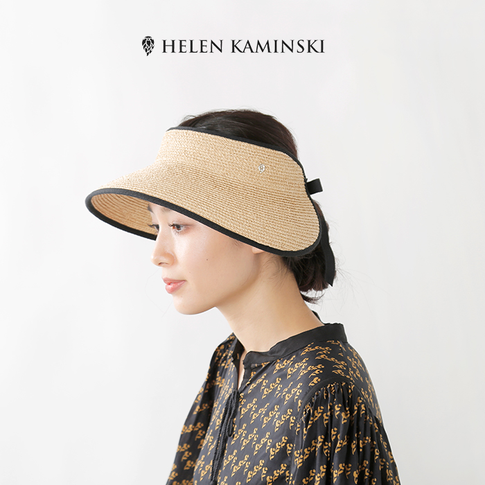 【40%OFF】HELEN KAMINSKI ヘレンカミンスキー , UPF50 + アイコニック ラフィアブレード サンバイザー  mita-23ss-mt