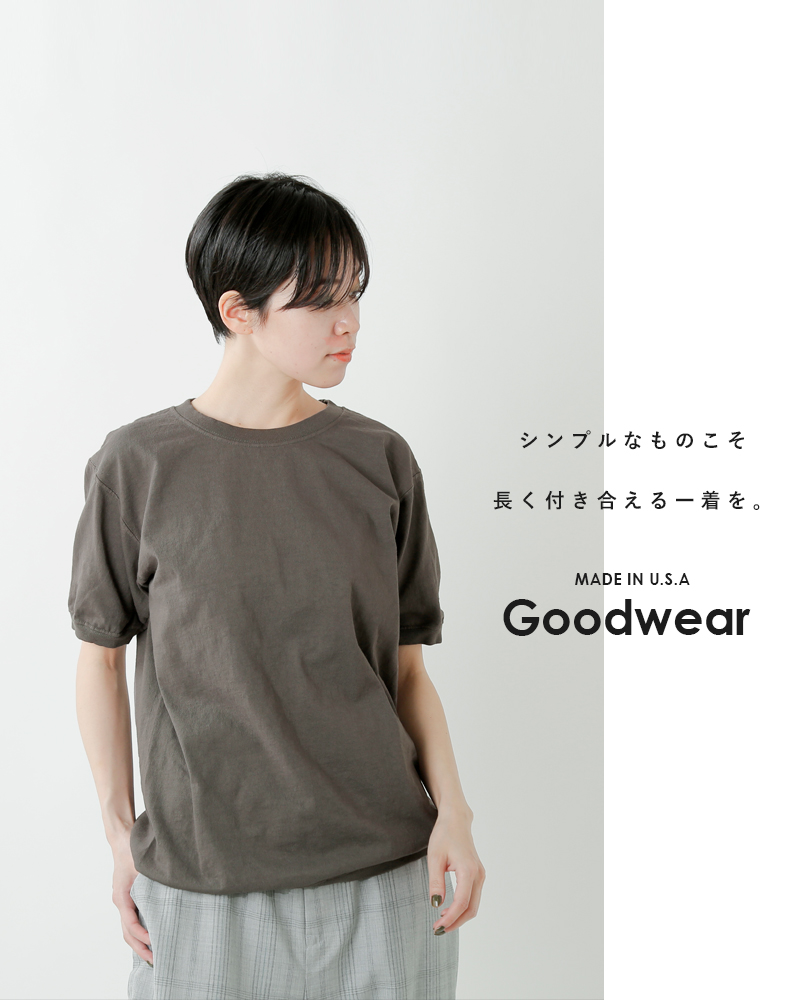 Goodwear グッドウェア Tシャツ USA COTTON REG CREW S STEE (2W7-2500) メンズ