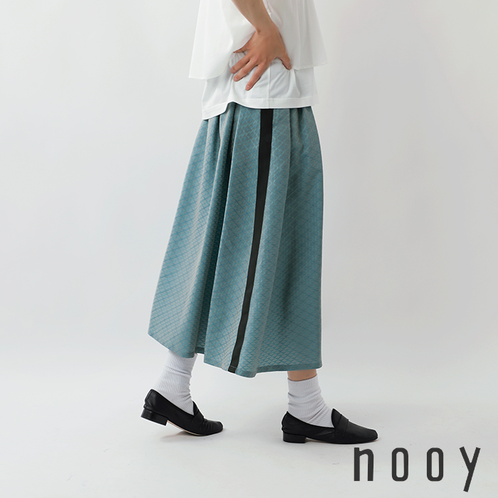 nooy(ヌーイ)ウォッシャブル ダイヤモンドチェック グログラン スカート nsk02ss23