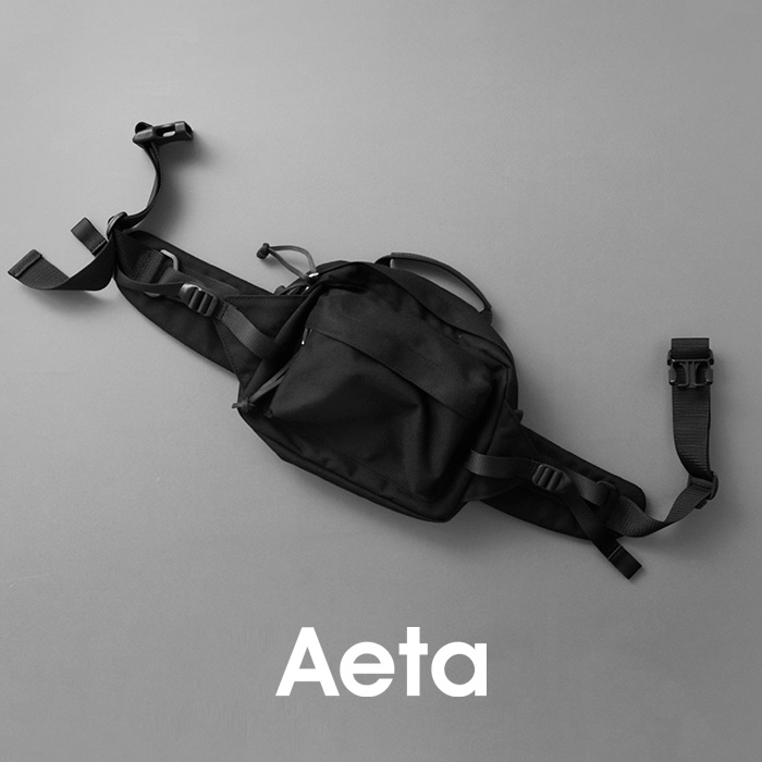 Aeta NY-11-MN WAIST BAG S ウエストバッグブラック