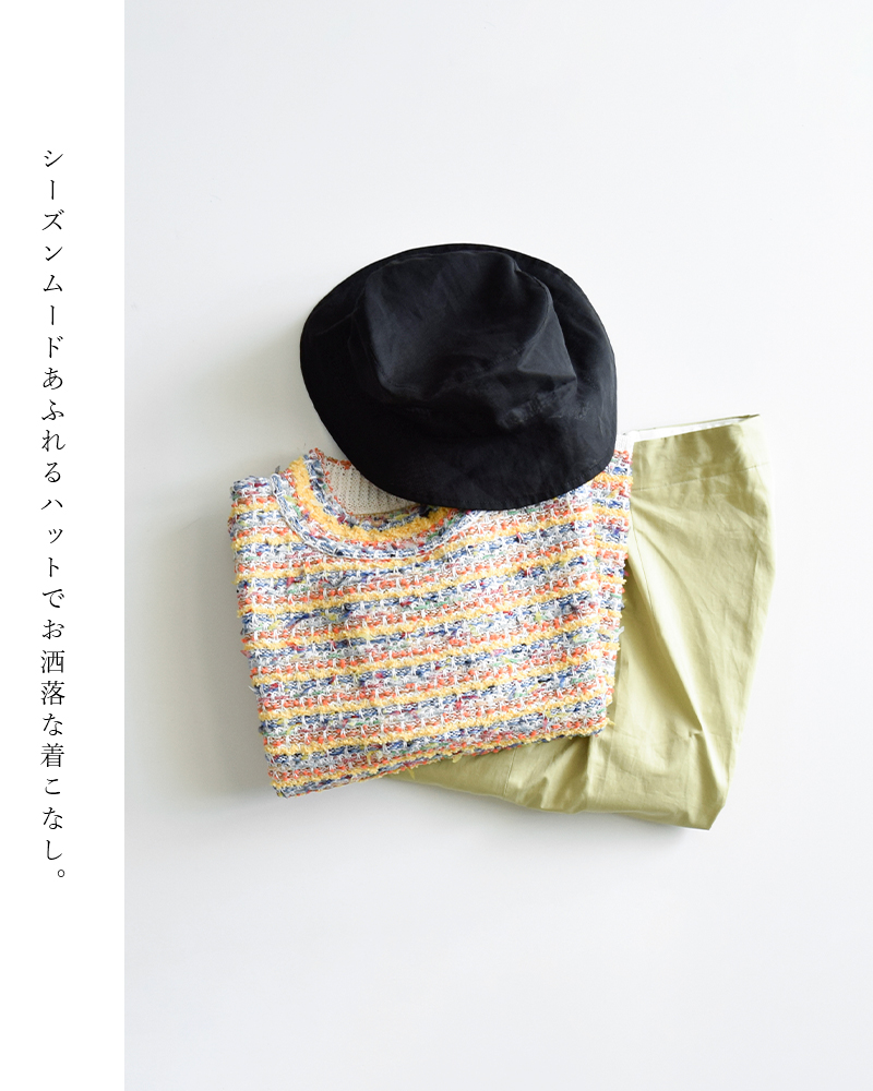 orcivalコットンボイルオーガンジーバケットハットor-h0193cvo