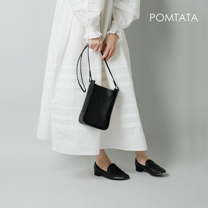 POMTATA ポンタタ デニムトートバッグ ポーチ付き