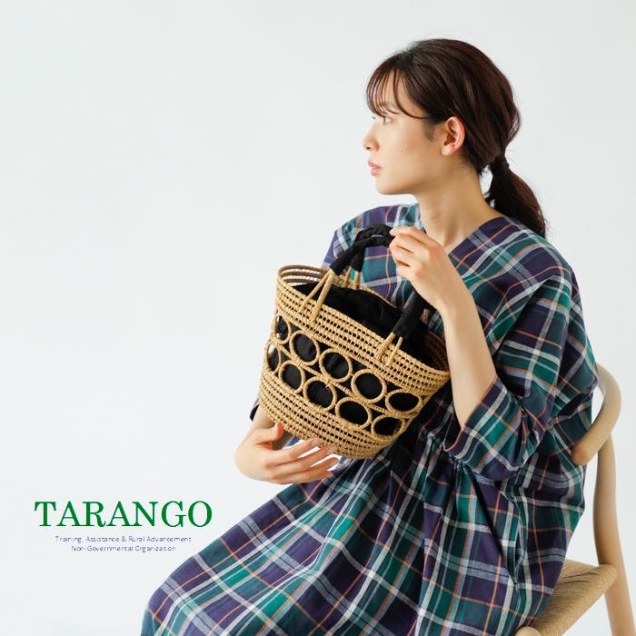 TARANGO(タランゴ)インナー付きパームカゴバッグpb-74