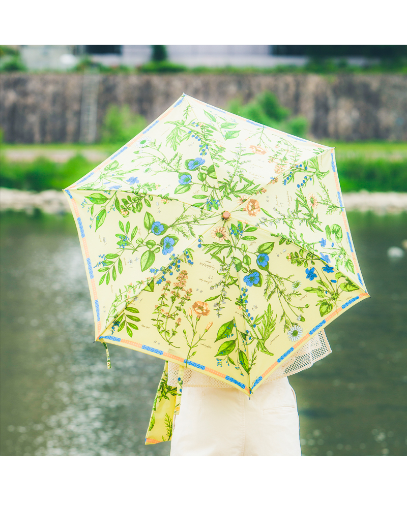 manipuri マニプリ UV加工 晴雨兼用 グラフィックプリント 折りたたみ