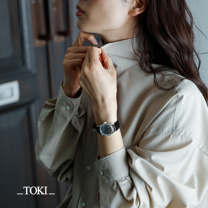_TOKI_ トキ リザードレザー スターリングシルバー SV925 丸型時計 