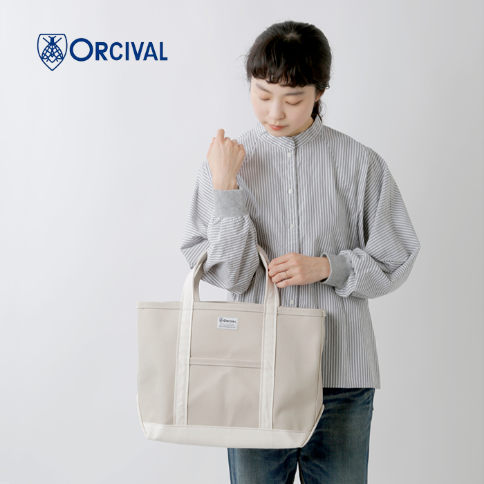 海外出荷不可】ORCIVAL オーチバル オーシバル 24oz 帆布 配色 トート