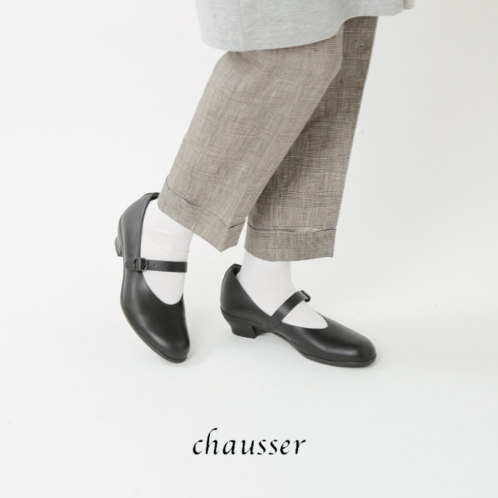 TRAVEL SHOES by chausser(トラベルシューズバイショセ)レザーウエッジソールワンストラップシューズ tr-006