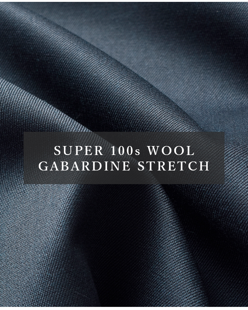 utilite(ユティリテ)SUPER 100s WOOL ギャバストレッチ Vネック セミフレア ワンピース ut207ss25