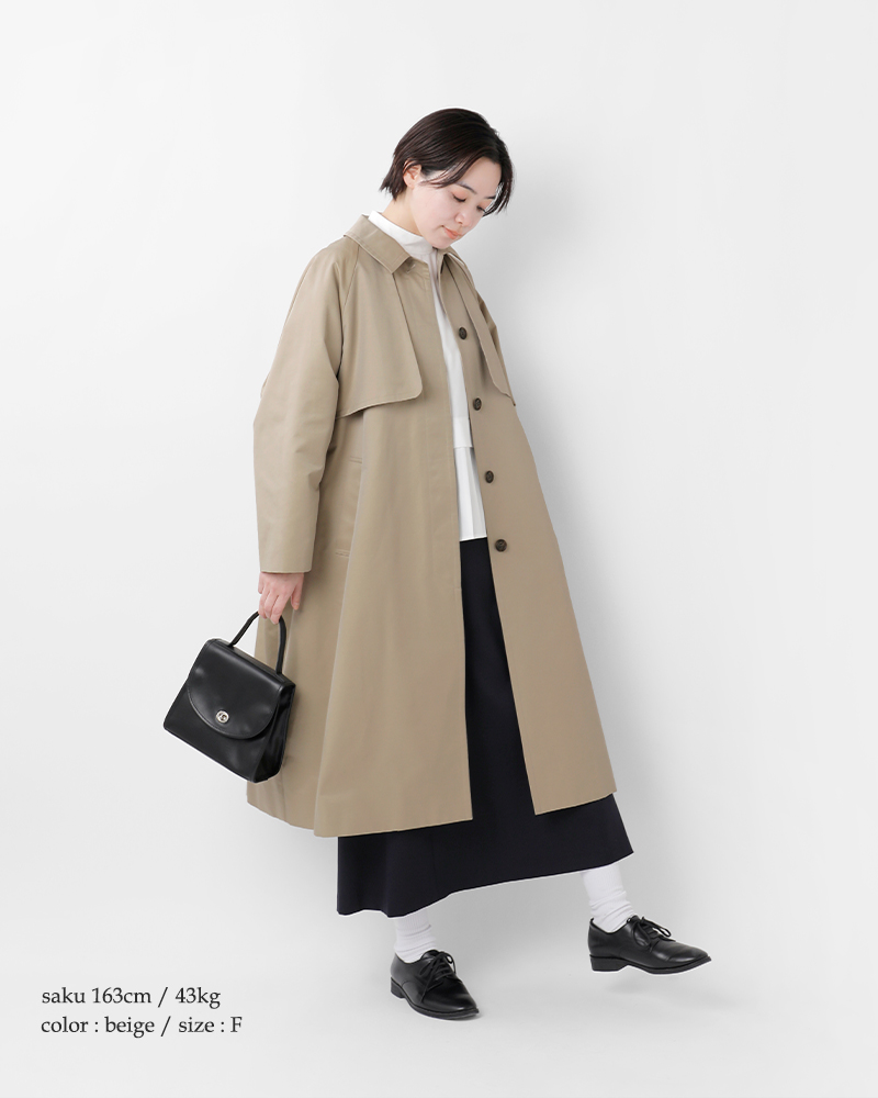 utilite(ユティリテ)ハイカウントベンタイルステンカラーコートut207ss73