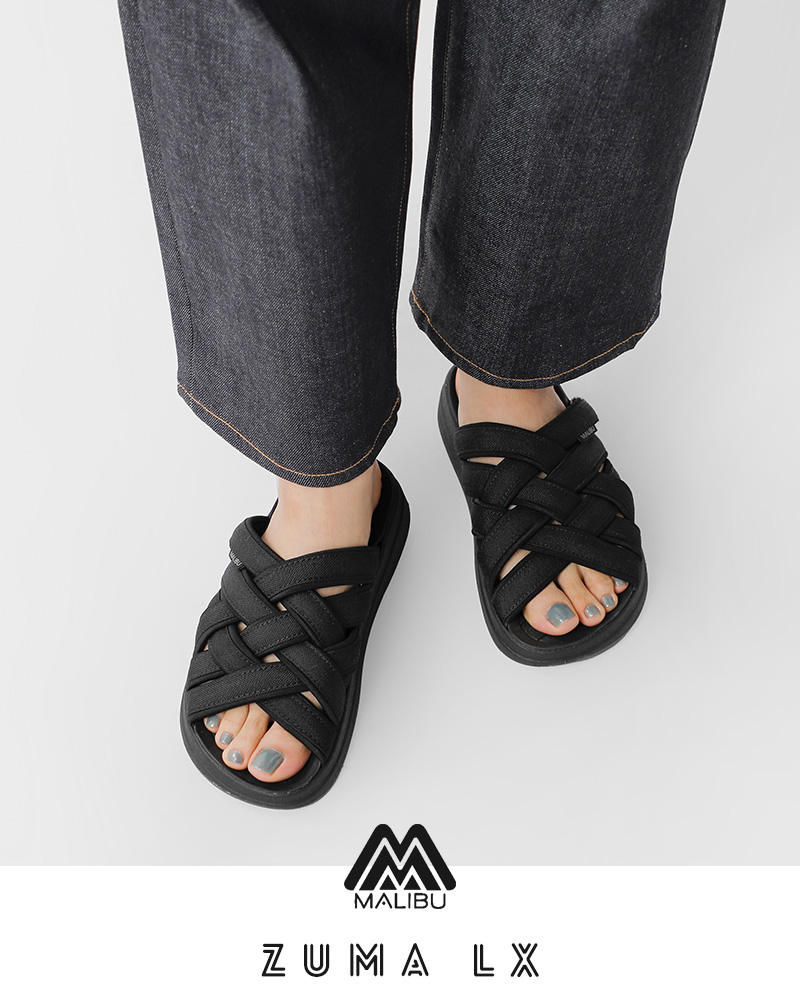 malibusandalsナイロン×スパンデックスメッシュサンダル“ZUMALX”zuma-lx