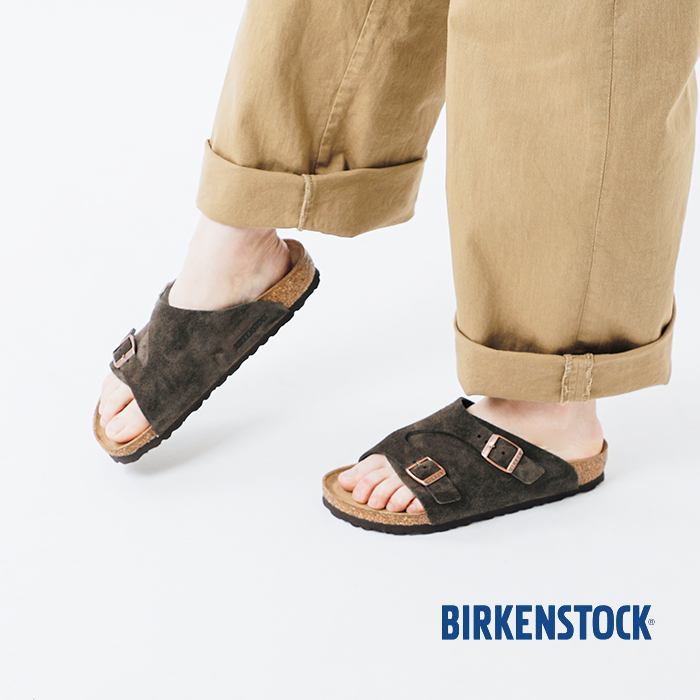 【クーポン対象】BIRKENSTOCK ビルケンシュトック , スエードレザー 2ベルト チューリッヒ サンダル “ZURICH”  zurich-yo【サイズ交換初回無料】