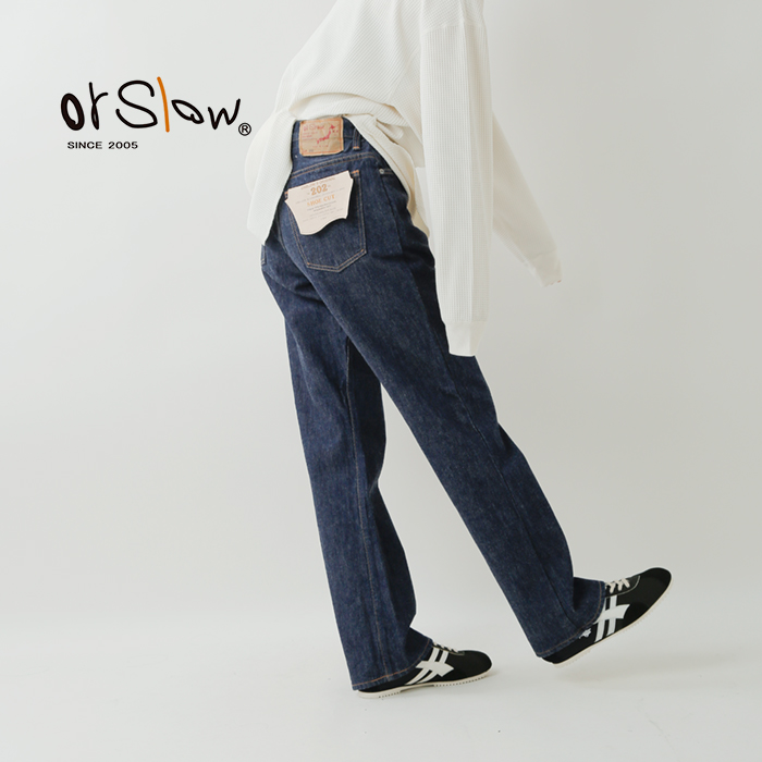 or slow(オアスロウ)シューカットジーンズ“SHOECUTJEANS”01-0202