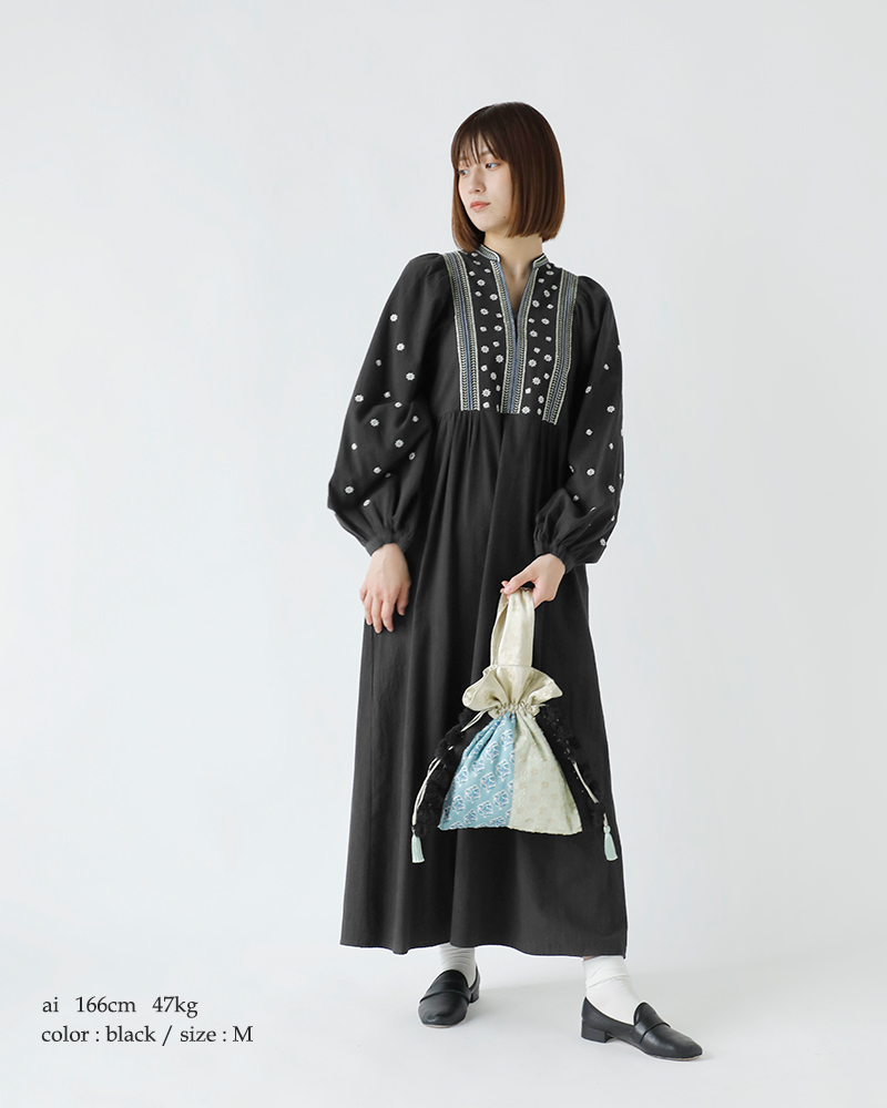 ne Quittez pas(ヌキテパ)コットン刺繍ヨークドレス“CrimpCottonEMBYorkDress”010442gw1