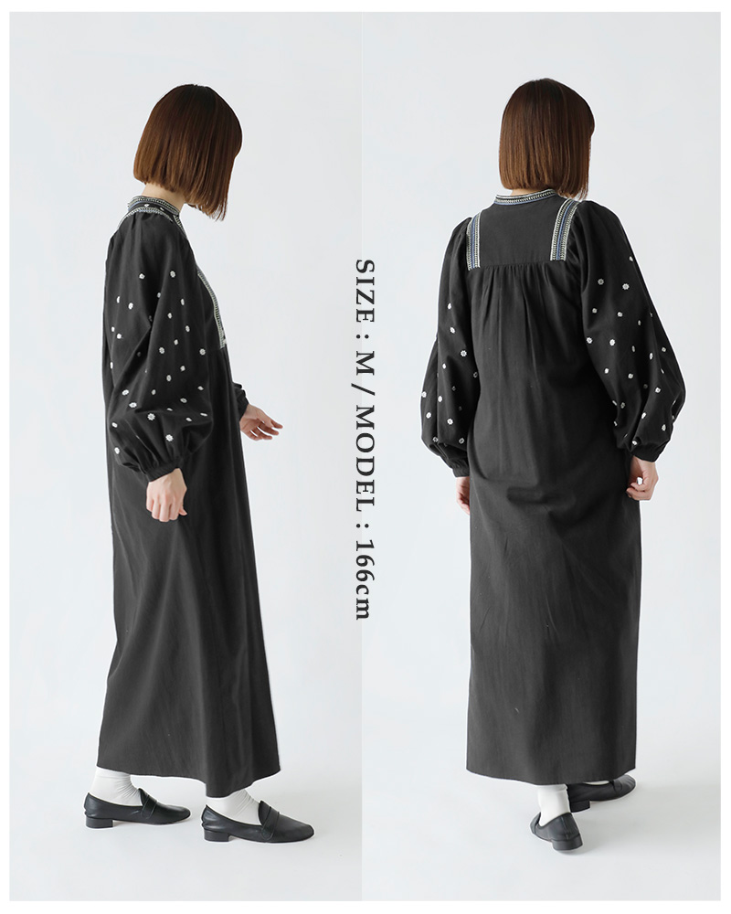 ne Quittez pas(ヌキテパ)コットン刺繍ヨークドレス“CrimpCottonEMBYorkDress”010442gw1