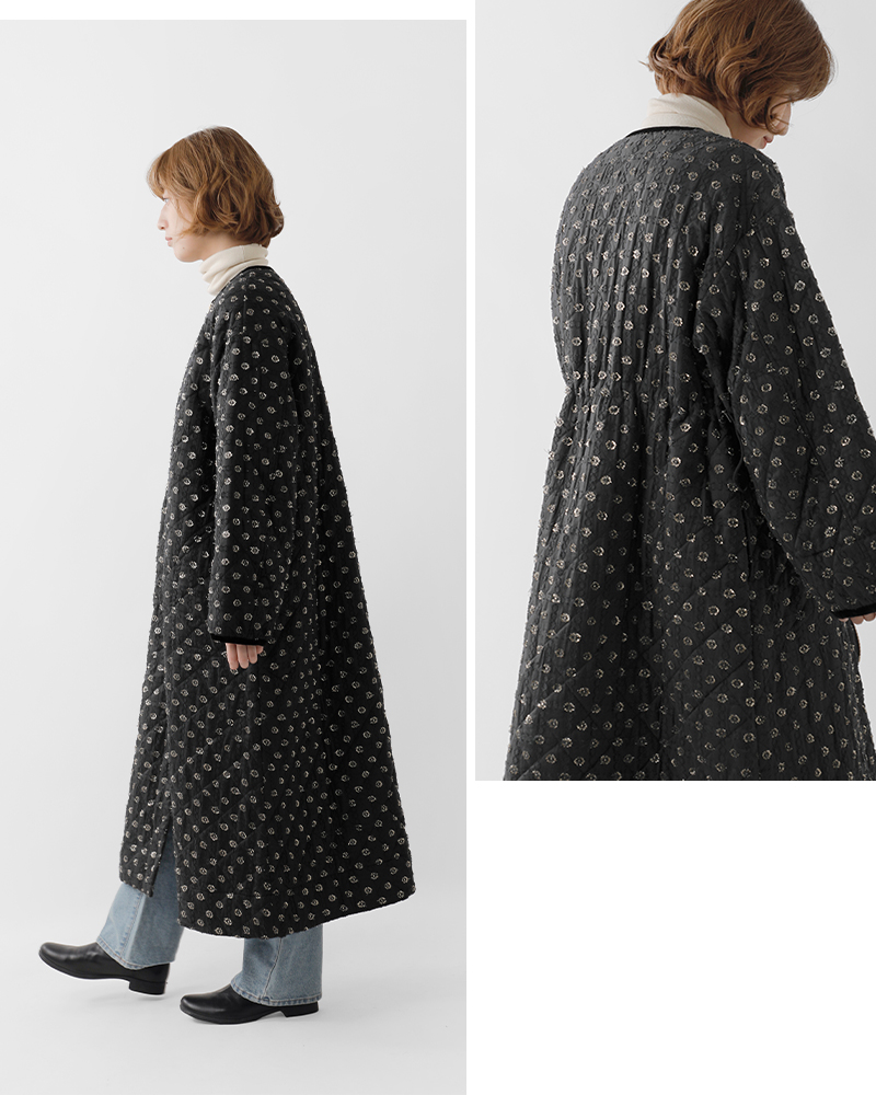 ne Quittez pas(ヌキテパ)ルレックスブッタキルティングコート“LurexBhuttaQuiltingCoat”011042gx2