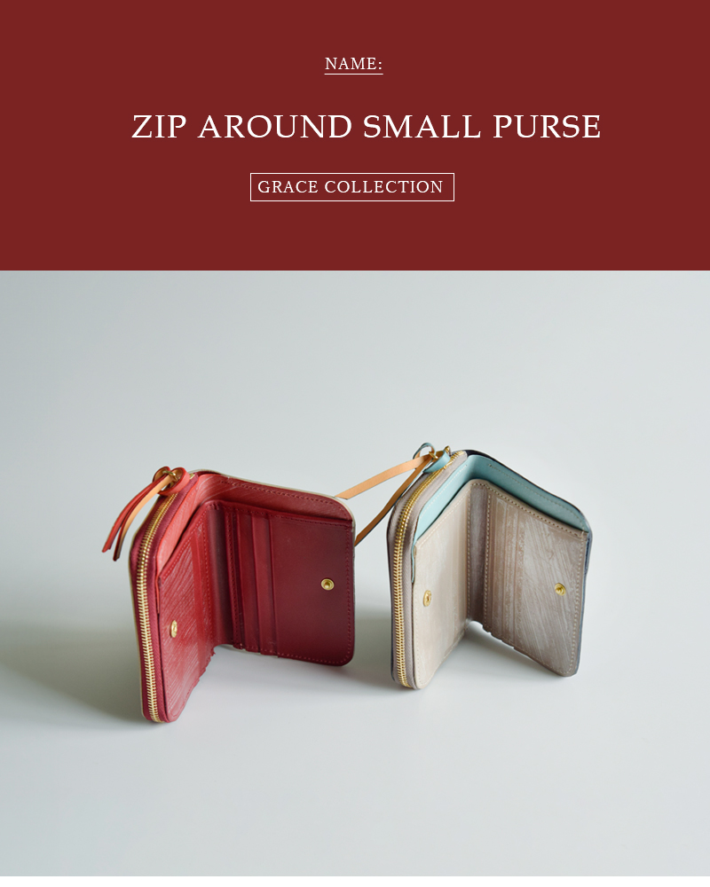 GLENROYAL(グレンロイヤル)カウレザージップアラウンドスモールパース“ZIPAROUNDSMALLPURSE”03-5886