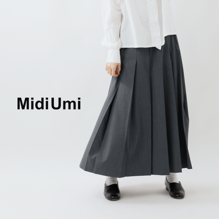 20%OFF】MidiUmi ミディウミ ストレッチ タック プリーツ スカート “pleats SK” 1-769466-ms レディース |  Piu di aranciato(ピウディアランチェート)