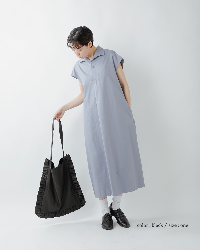 Sisiiレザーフリルトートバッグ“frilltotebag”100-027