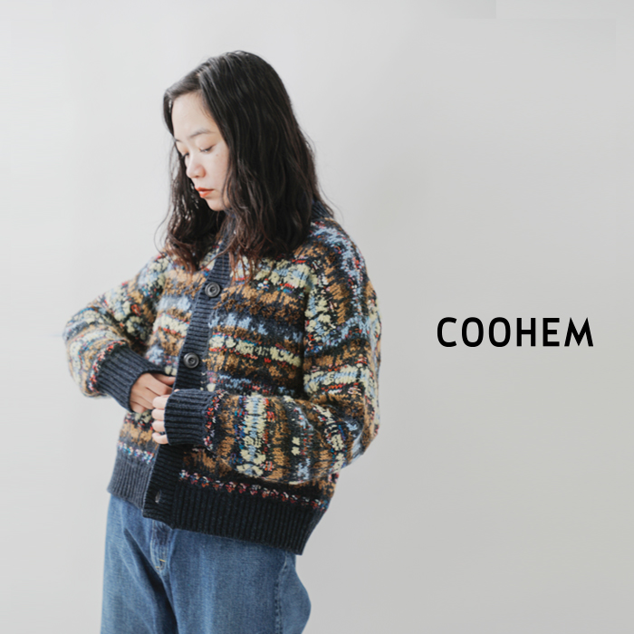 COOHEM(コーへン)KOUHENフェアアイルニットカーディガン11-244-019