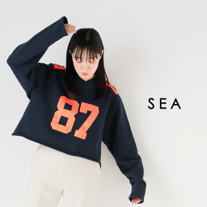 SEA(シー)フットボールコットンプルオーバー87110706129