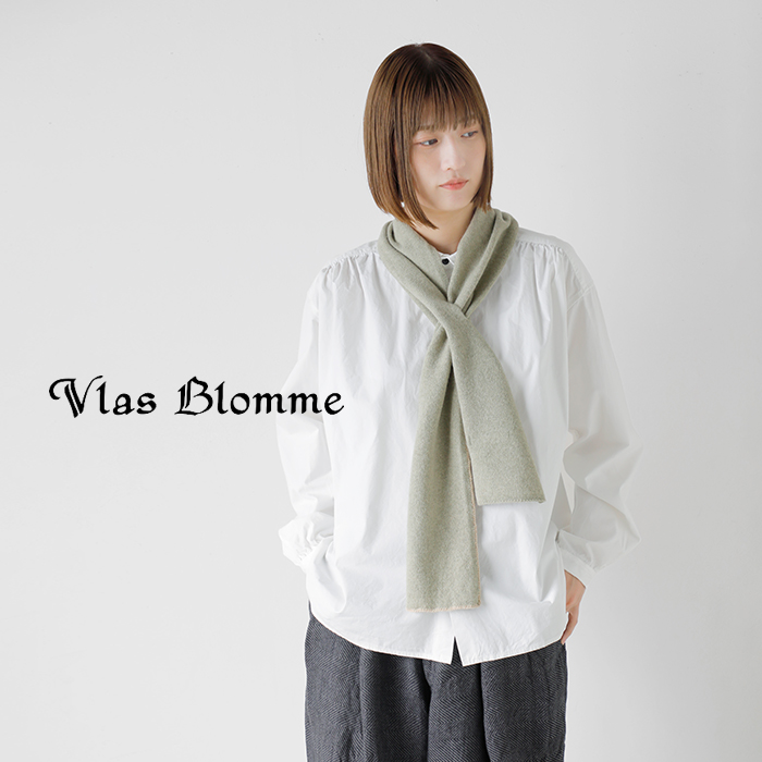 Vlas Blomme(ヴラスブラム・ブラスブラム)ウールヤククロッシェミニマフラー11600104