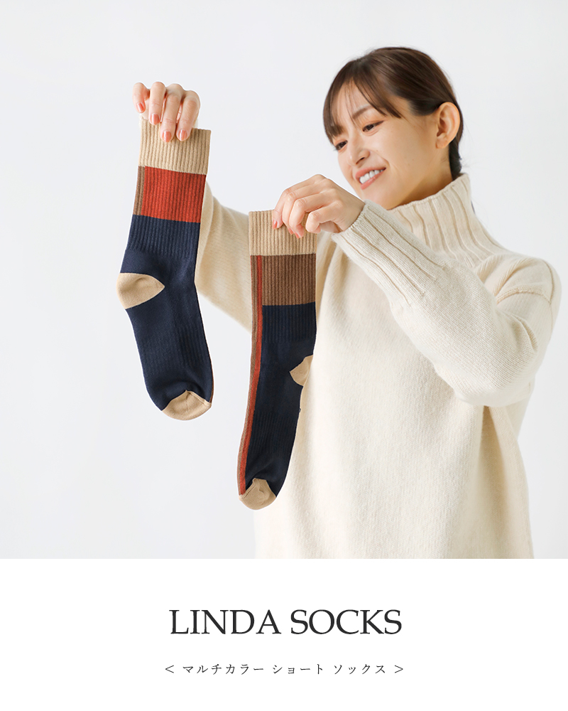 mp Denmark(エムピーデンマーク)マルチカラーショートソックス“Lindasocks”12-79712-0