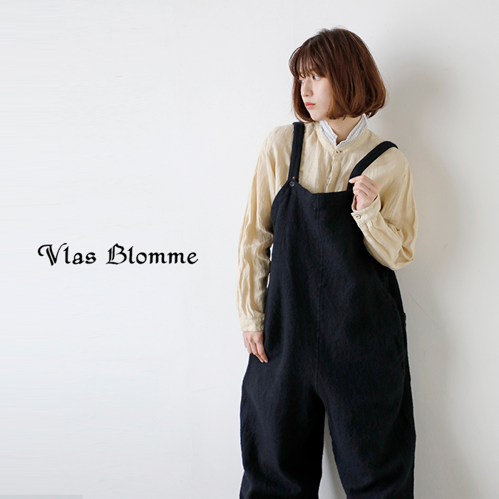 Vlas Blomme(ヴラスブラム・ブラスブラム)縮絨ウールサロペット13548114