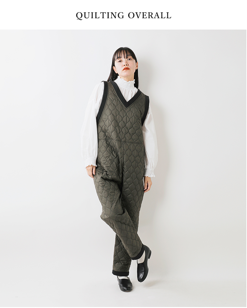 Si-Si-Si(スースースー)キルティングサロペット2024-aw124