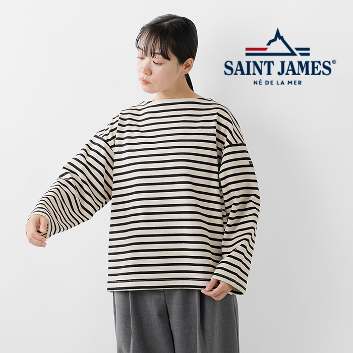 SAINT JAMES(セントジェームス)コットンボートネックウェッソンルーズTシャツ“OUESSANTLOOSE”20jc-ouess-loose